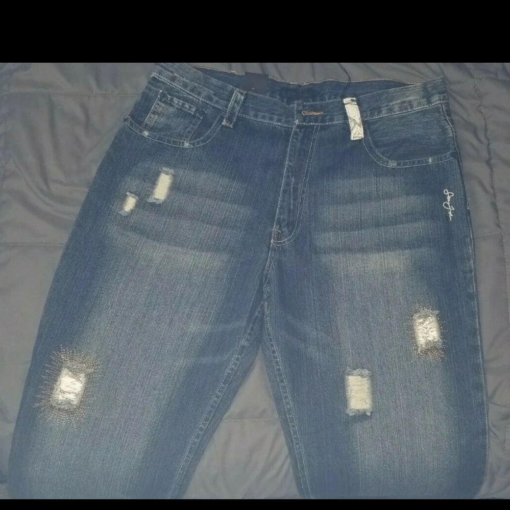 NWT Sean John Premium Denim Jeans Mens Size 38x25 Rare.